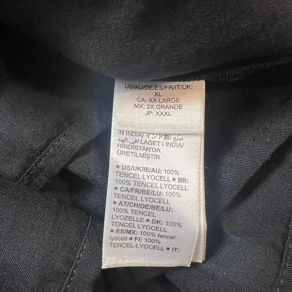 The Drop Women's XL Black Anaya Maxi Dress Tencel Lyocell Minimalist - Picture 7 of 8